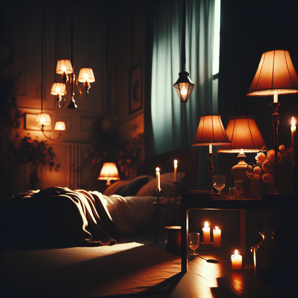 ~ Abendlicht im Zimmer, erste Lampen werfen sanfte Schatten ~